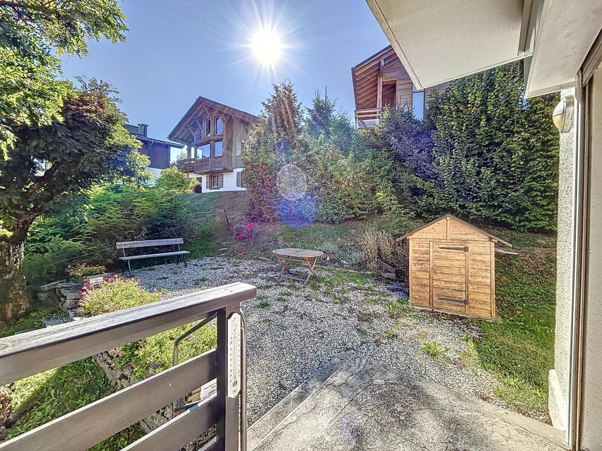 Bel Apt Au Centre De Combloux Avec Jardin, Balcon, Wifi Et Parking A 300M Des Commerces - Fr-1-560-52 Exteriör bild